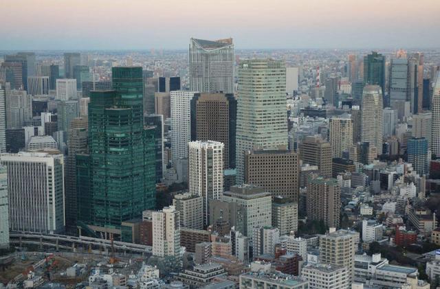 鸟瞰日本的东京